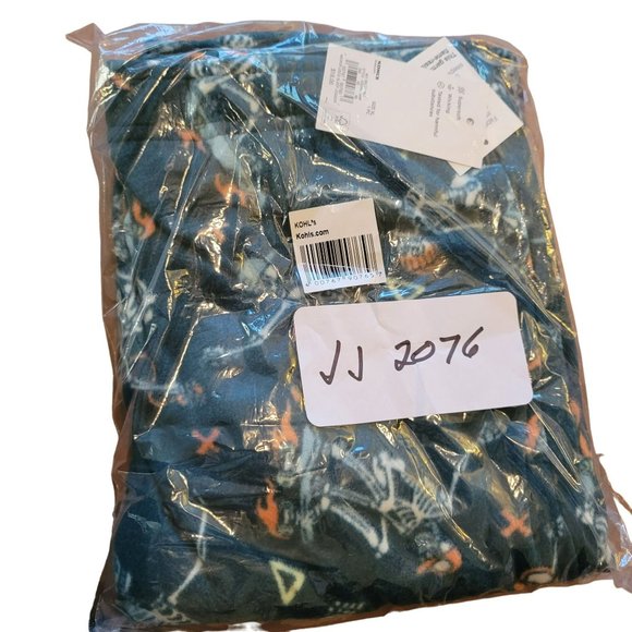 Fleece Pajama Jogger Pants Green Skeleton Skateboarding Boys XL 18-20 JJ2077 - Picture 8 of 8